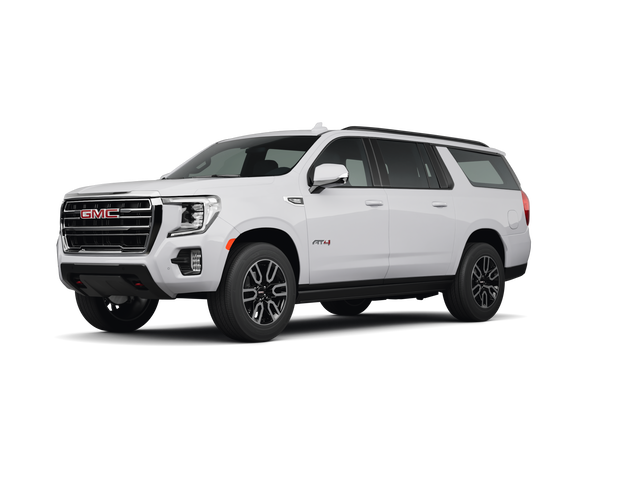 2023 GMC Yukon XL AT4, front three-quarter view, paint 1 of 8