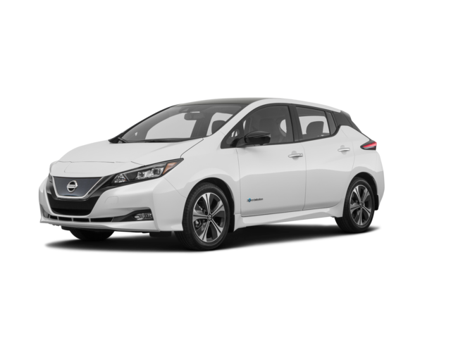2018 Nissan Leaf SL, front three-quarter view