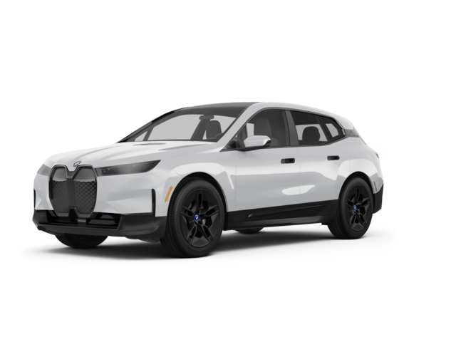 2023 BMW iX xDrive50, front three-quarter view, paint 1 of 6