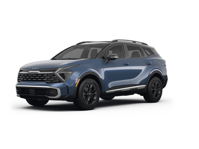 2023 Kia Sportage X-Pro Prestige, front three-quarter view, paint 1 of 8