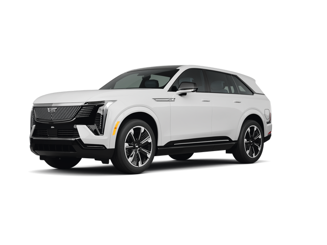 2025 Cadillac Escalade IQ Sport 1, front three-quarter view, paint 1 of 6