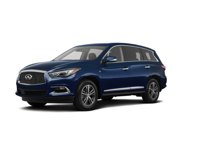 2019 INFINITI QX60 PURE, front three-quarter view, paint 1 of 8