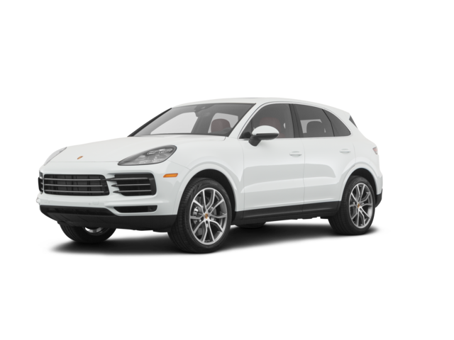2020 Porsche Cayenne S, front three-quarter view, paint 1 of 8