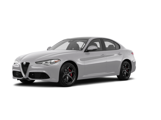 2018 Alfa Romeo Giulia Ti, front three-quarter view, paint 1 of 8