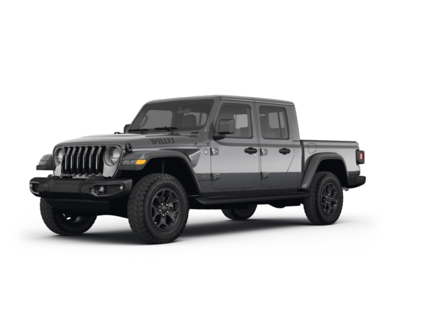 2022 Jeep Gladiator Willys, front three-quarter view, paint 1 of 8