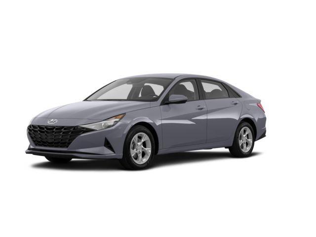 2021 Hyundai Elantra SE, front three-quarter view, paint 1 of 7