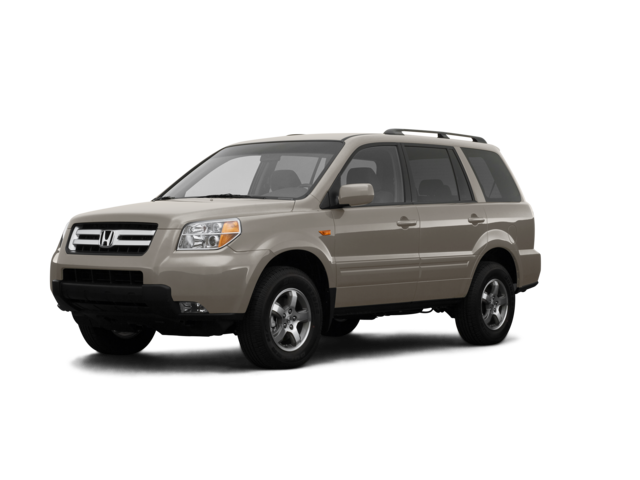 2007 Honda Pilot EX, front three-quarter view, paint 1 of 8