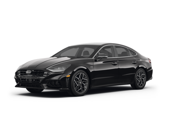 2023 Hyundai Sonata N Line, front three-quarter view, paint 1 of 8