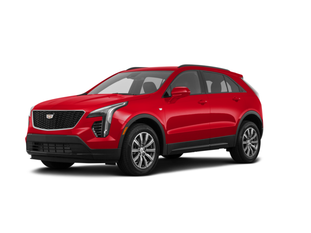 2021 Cadillac XT4 Sport, front three-quarter view, paint 1 of 8