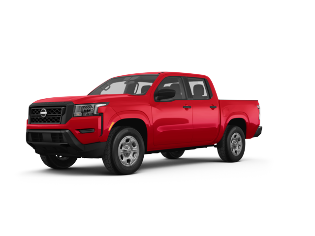 2024 Nissan Frontier S, front three-quarter view, paint 1 of 4