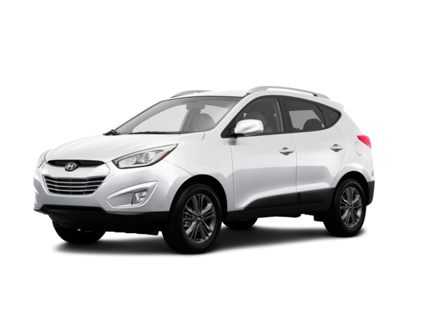 2015 Hyundai Tucson SE, front three-quarter view, paint 1 of 8