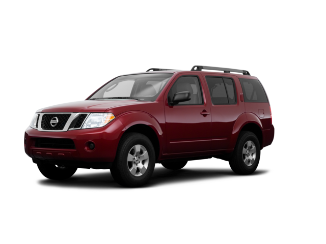 2008 Nissan Pathfinder S, front three-quarter view, paint 1 of 6