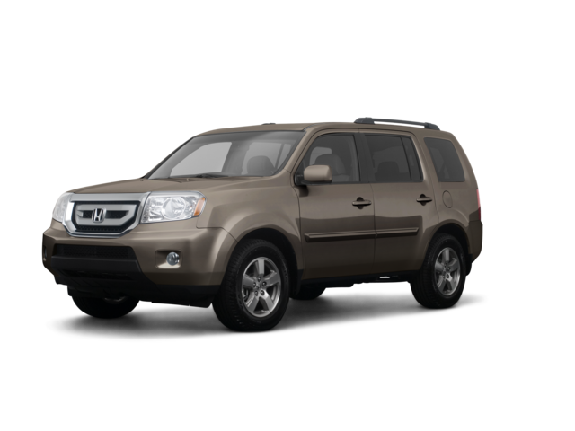 2009 Honda Pilot Touring, front three-quarter view, paint 1 of 8