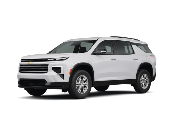 2024 Chevrolet Traverse LT, front three-quarter view, paint 1 of 8