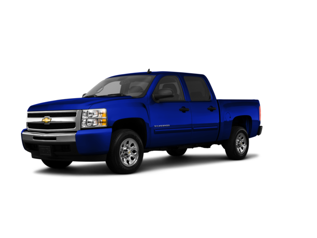 2010 Chevrolet Silverado 1500 LS, front three-quarter view, paint 1 of 8