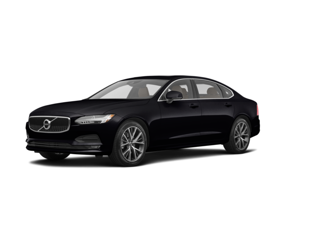2019 Volvo S90 T6 Momentum, front three-quarter view, paint 1 of 8