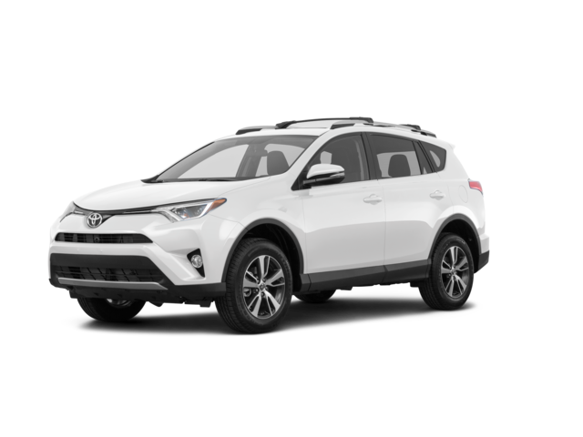 2018 Toyota RAV4 XLE, front three-quarter view, paint 1 of 8