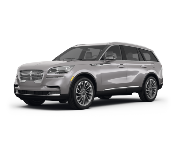 2023 Lincoln Aviator Reserve, front three-quarter view, paint 1 of 8