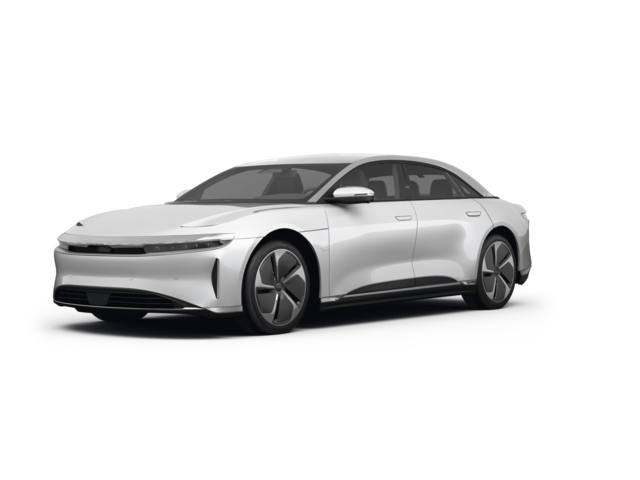 2023 Lucid Air Touring, front three-quarter view, paint 1 of 6