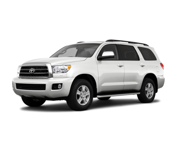2010 Toyota Sequoia SR5, front three-quarter view, paint 1 of 8