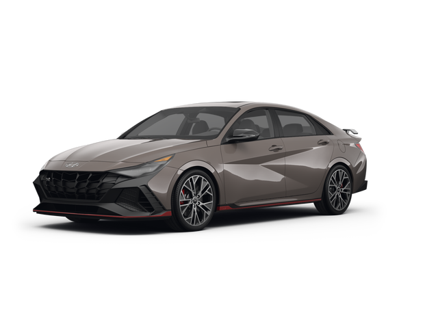 2022 Hyundai Elantra N N, front three-quarter view, paint 1 of 8