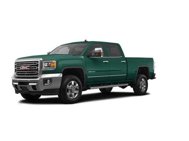 2019 GMC Sierra 2500 HD SLT, front three-quarter view, paint 1 of 8