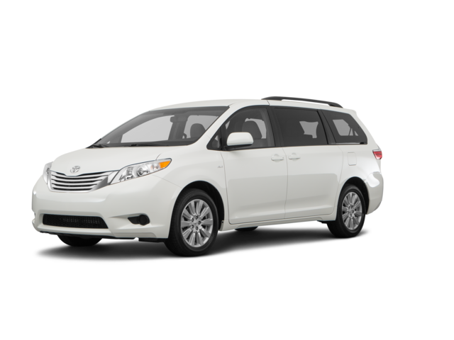 2017 Toyota Sienna LE 8-Passenger, front three-quarter view, paint 1 of 8
