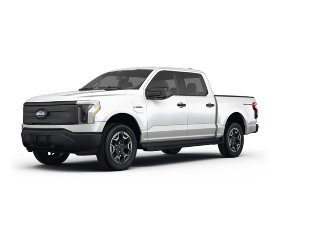 2023 Ford F-150 Lightning Pro, front three-quarter view, paint 1 of 8