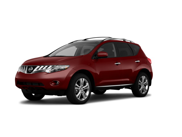 2010 Nissan Murano LE, front three-quarter view, paint 1 of 8