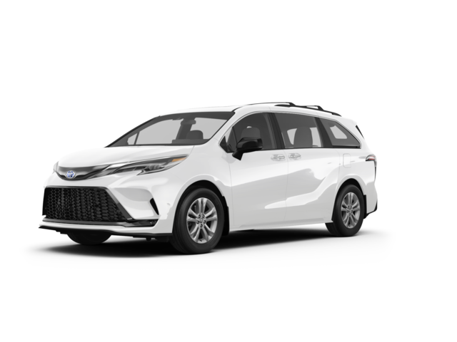 2024 Toyota Sienna LE 8-Passenger, front three-quarter view, paint 1 of 8