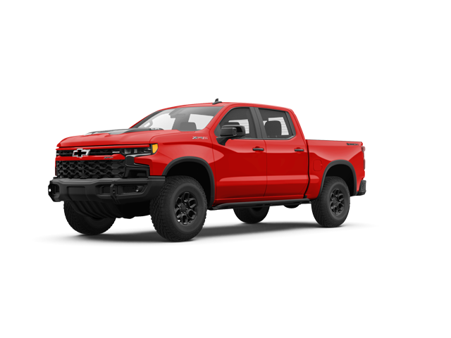 2026 Chevrolet Silverado 1500 ZR2, front three-quarter view, paint 1 of 6
