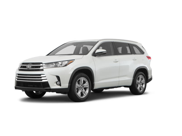2019 Toyota Highlander Limited, front three-quarter view, paint 1 of 8