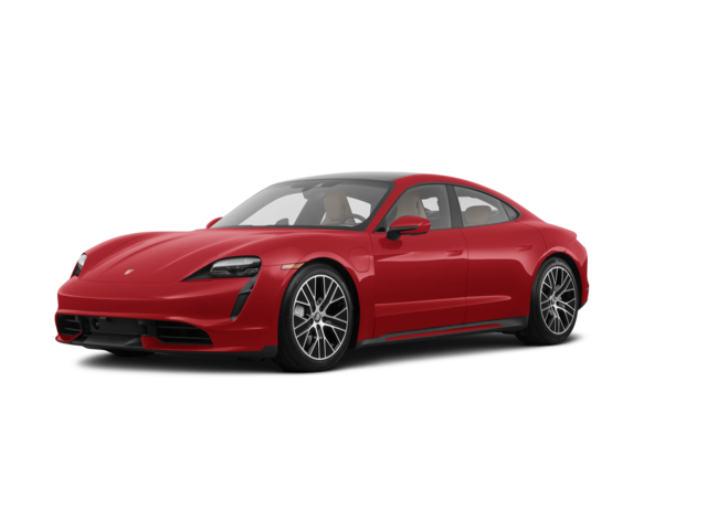 2020 Porsche Taycan Turbo, front three-quarter view, paint 1 of 8