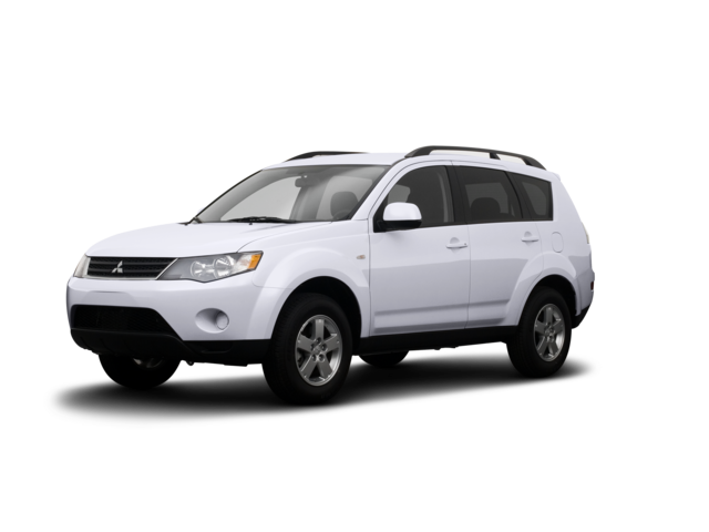 2008 Mitsubishi Outlander ES, front three-quarter view, paint 1 of 8