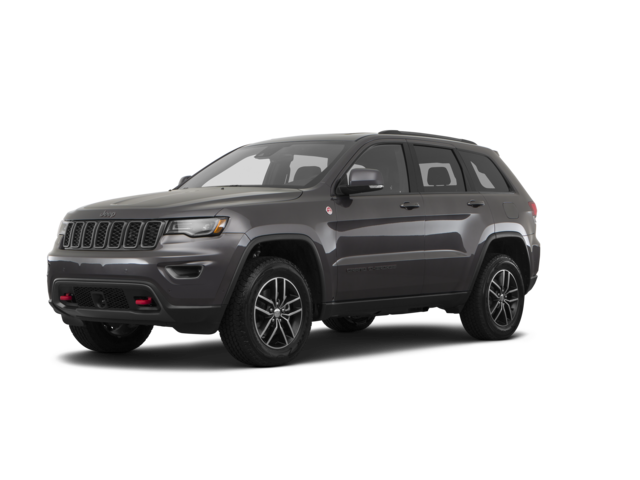2019 Jeep Grand Cherokee Trailhawk, front three-quarter view, paint 1 of 8