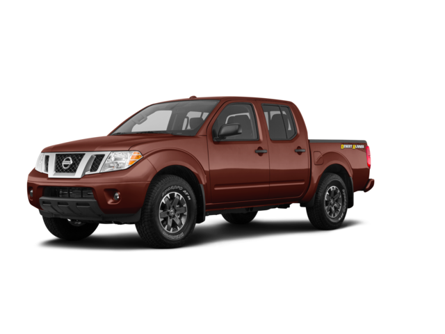 2018 Nissan Frontier SV, front three-quarter view, paint 1 of 8