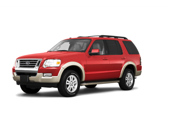 2010 Ford Explorer Eddie Bauer, front three-quarter view, paint 1 of 8