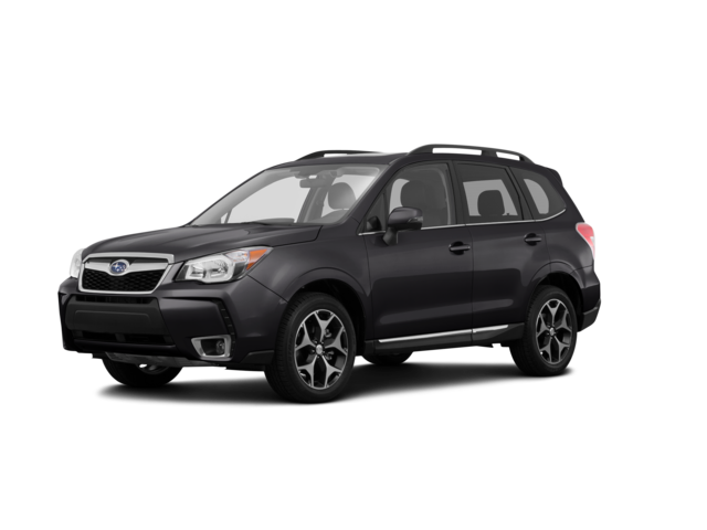 2016 Subaru Forester 2.0XT Touring, front three-quarter view, paint 1 of 8