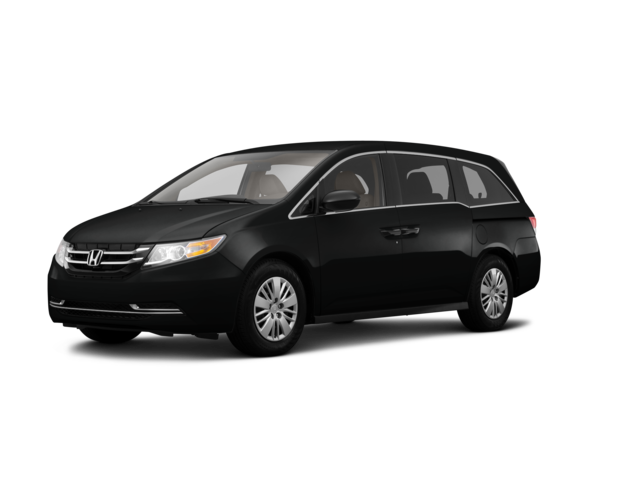 2014 Honda Odyssey LX, front three-quarter view, paint 1 of 8