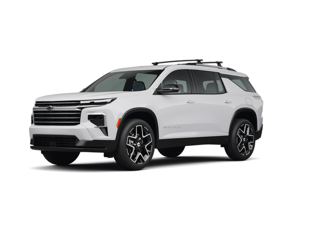 2025 Chevrolet Traverse High Country, front three-quarter view, paint 1 of 8