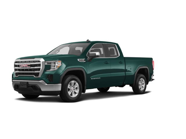 2021 GMC Sierra 1500 SLE, front three-quarter view, paint 1 of 8