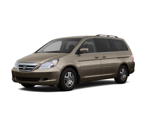 2007 Honda Odyssey EX-L, front three-quarter view, paint 1 of 8