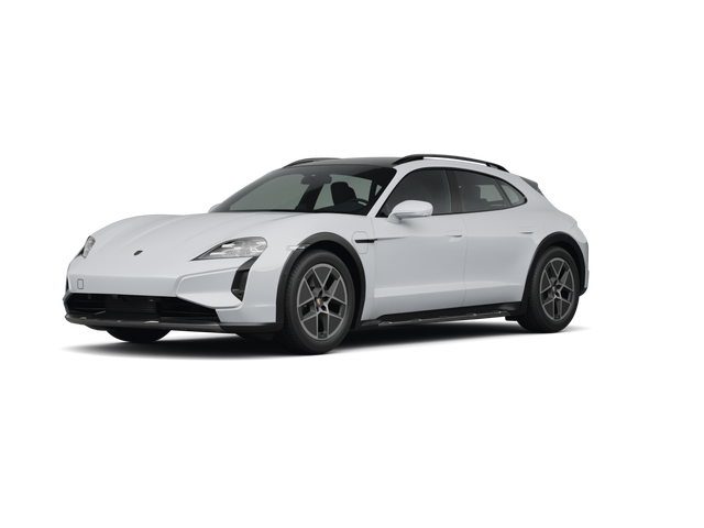 2026 Porsche Taycan Turbo Cross Turismo, front three-quarter view, paint 1 of 8
