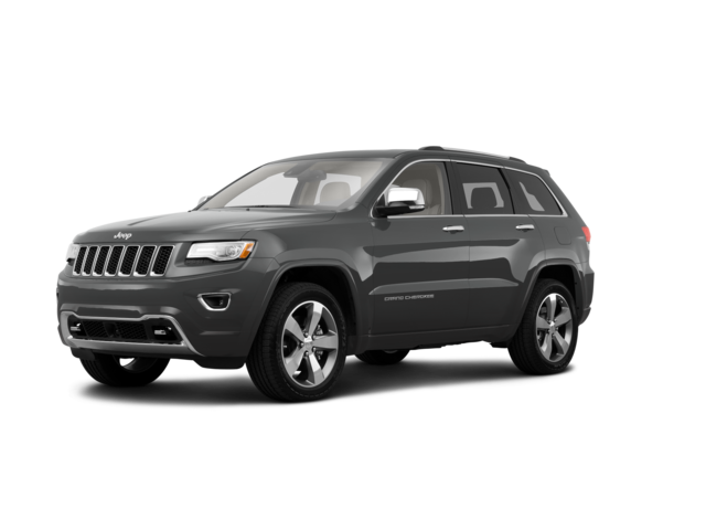 2014 Jeep Grand Cherokee Overland, front three-quarter view, paint 1 of 8
