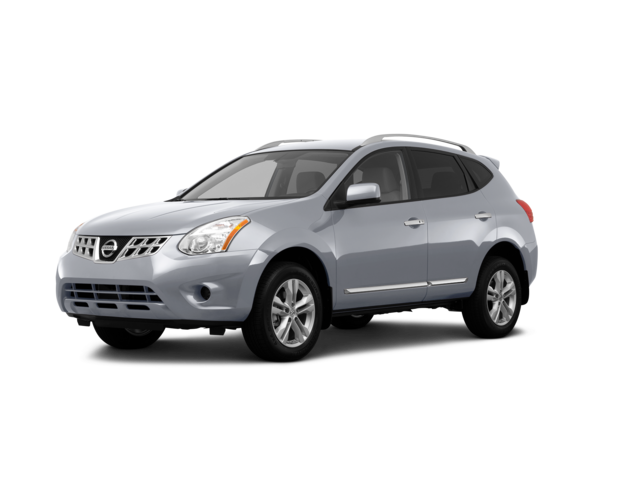 2012 Nissan Rogue SV, front three-quarter view, paint 1 of 8