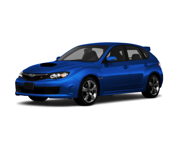 2010 Subaru Impreza WRX STI, front three-quarter view, paint 1 of 8