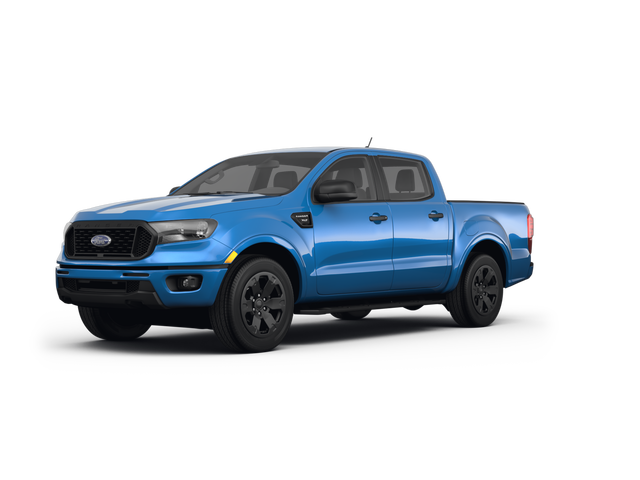 2022 Ford Ranger XLT, front three-quarter view, paint 1 of 8