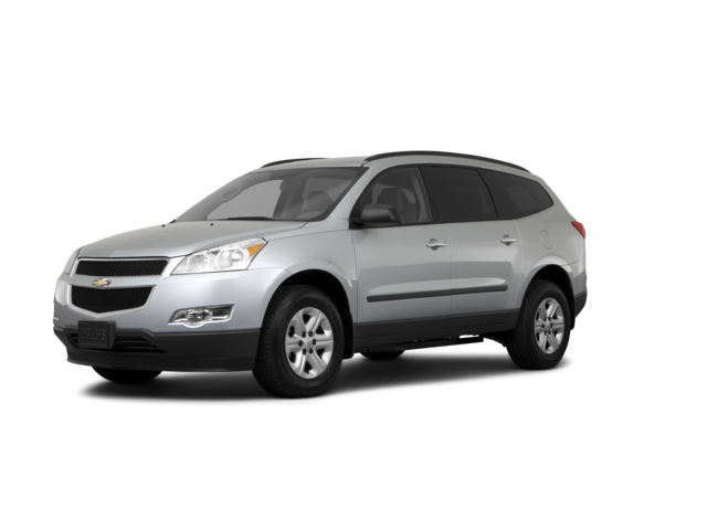 2011 Chevrolet Traverse LS, front three-quarter view, paint 1 of 8