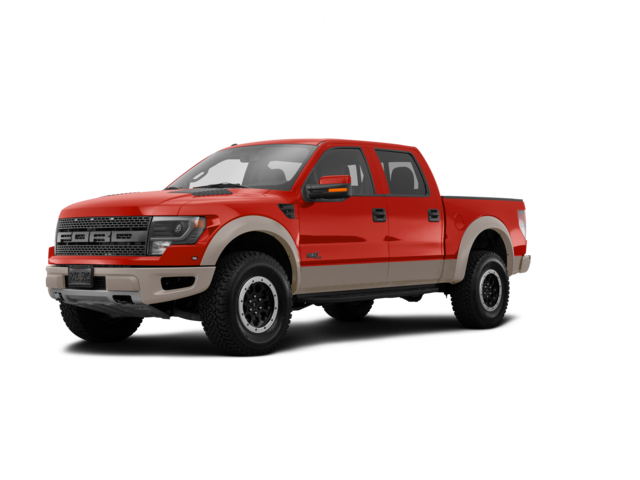 2014 Ford F-150 SVT Raptor, front three-quarter view, paint 1 of 8