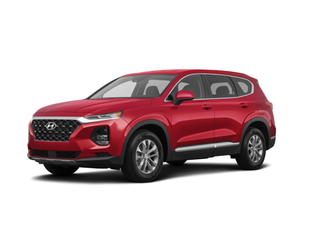 2019 Hyundai Santa Fe SE 2.4, front three-quarter view, paint 1 of 8